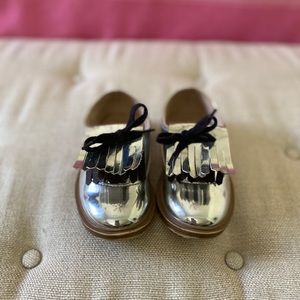 Zara silver girls Oxford shoes
